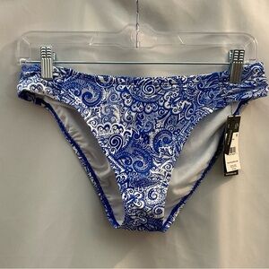 Ralph Lauren Bikini Swim Bottom Blue Paisley 10